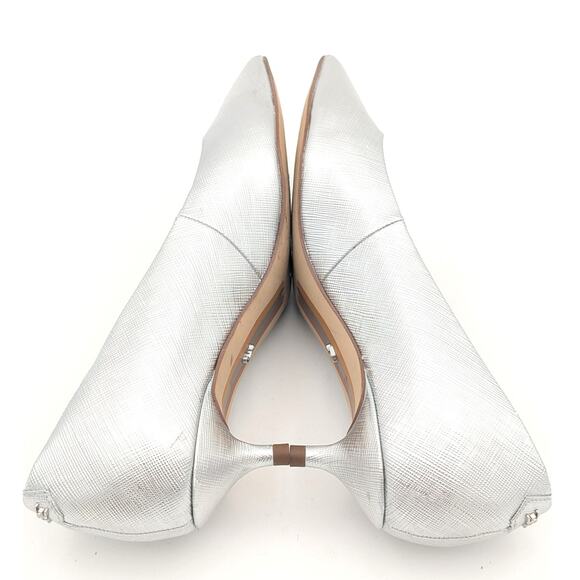 Sam Edelman Franci Kitten Heel Pump Women's Pointed Toe Silver Size US5.5M EU36 - Picture 7 of 9